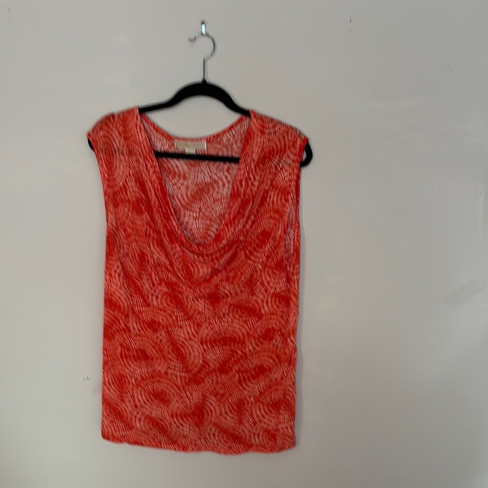 Women's Orange Patteren Top